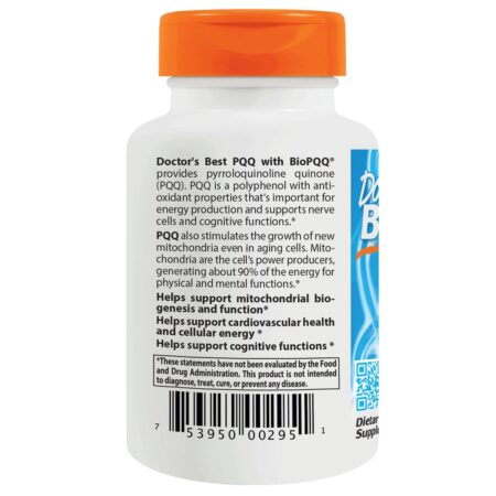 PQQ com BioPQQ para Função Mitocondrial 20 mg. - Cápsulas vegetarianas 30 Doctor's Best - Image 3