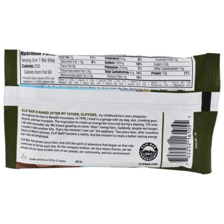 Orgânico Energia Bar Serra Trilha Misturar - 2.4 oz. Clif Bar - Image 2