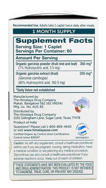 Garcinia Lipid Support - 60 Cápsulas Himalaya Herbal Healthcare - Image 2