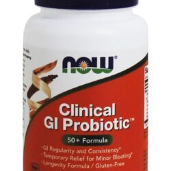 Clínico GI Intestinal Saudável Probiótico Flora - Cápsulas vegetarianas 60 NOW Foods