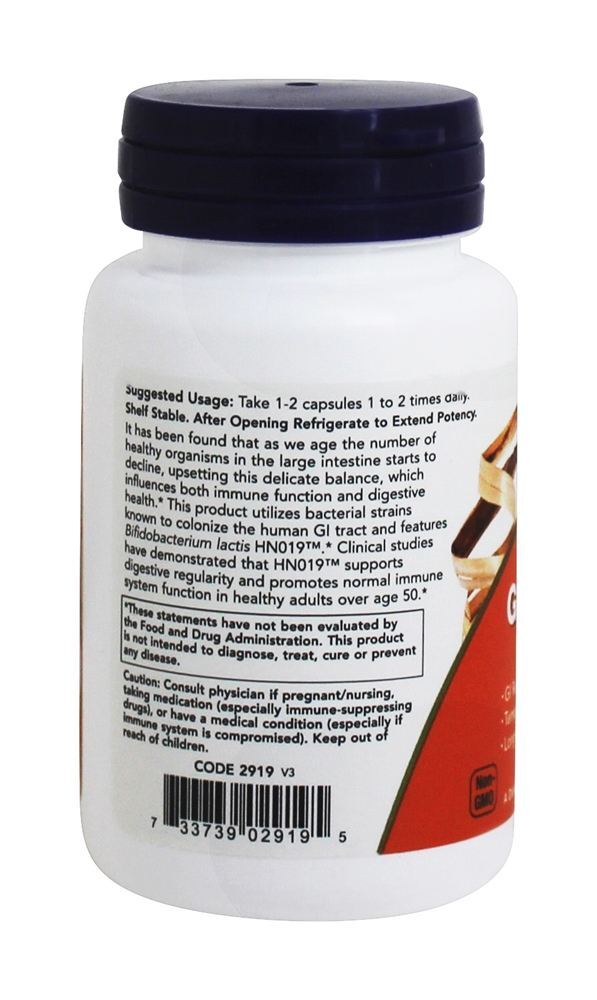 Clínico GI Intestinal Saudável Probiótico Flora - Cápsulas vegetarianas 60 NOW Foods - Imagem 3