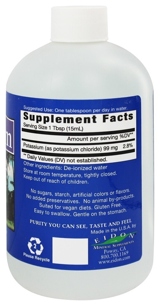 Líquido de potássio - 18 fl. oz. Eidon Ionic Minerals - Imagem 2
