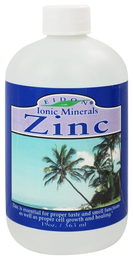 Líquido de zinco - 18 oz. Eidon Ionic Minerals