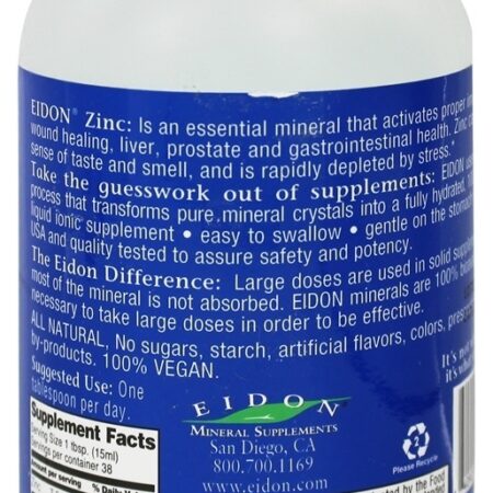 Líquido de zinco - 18 oz. Eidon Ionic Minerals - Imagem 2