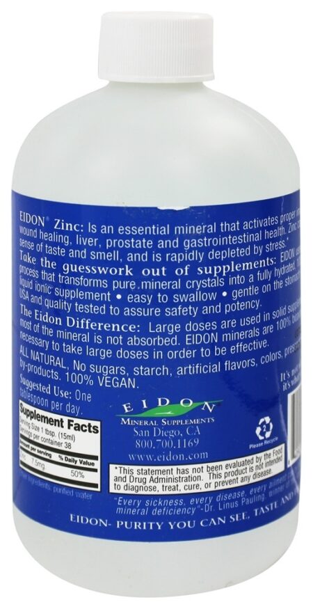 Líquido de zinco - 18 oz. Eidon Ionic Minerals - Image 2