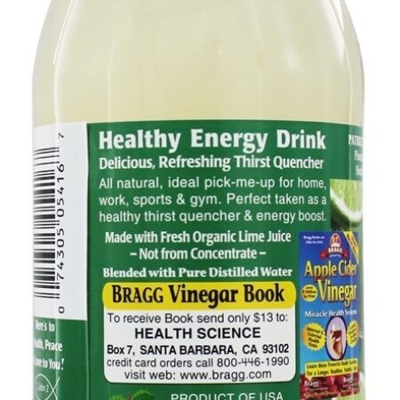 Vinagre De Maçã Orgânica Toda A Bebida Natural Limeade - 16 fl. oz. Bragg - Imagem 3
