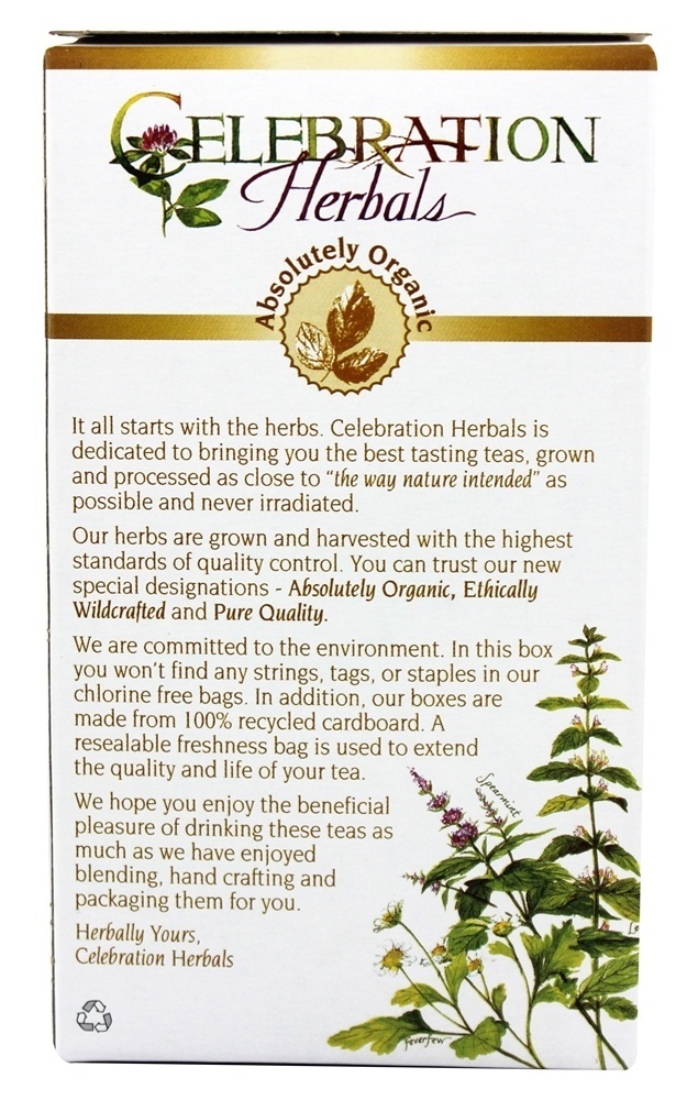 Chá de Ervas Aromáticas de Calendula sem cafeína - 24 Saquinhos de Chá Celebration Herbals - Imagem 3