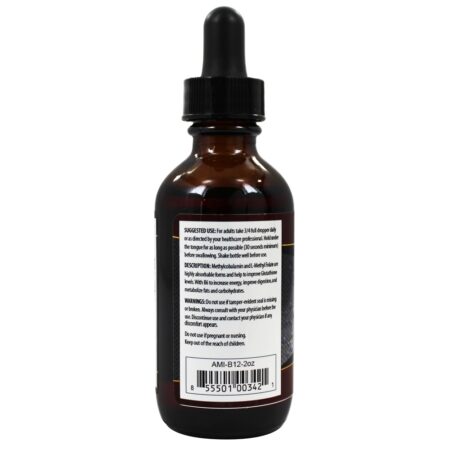 Metabolic B12 Líquida 1000 mcg. - 2 fl. oz. AnuMed - Image 3