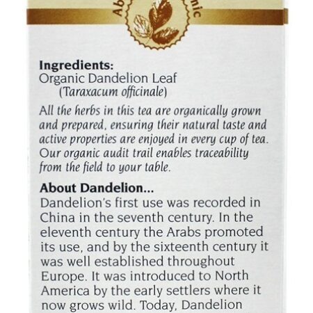 Chá de ervas de folha de dente de leão livre de cafeína orgânica - 24 Saquinhos de Chá Celebration Herbals - Imagem 2