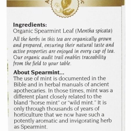 Chá de ervas hortelã folha livre de cafeína orgânica - 24 Saquinhos de Chá Celebration Herbals - Imagem 2