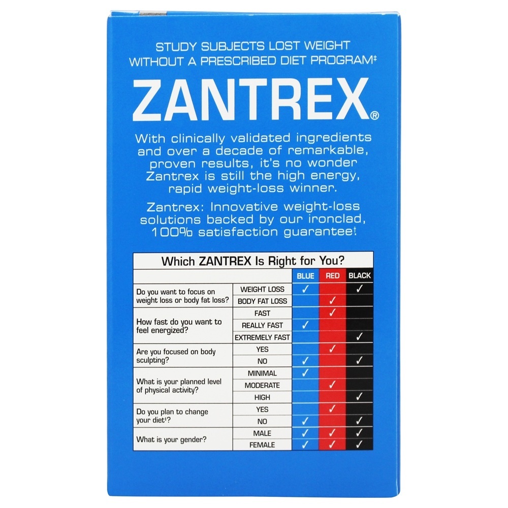Zantrex Perda de peso azul - Cápsulas 120 Zantrex - Imagem 3
