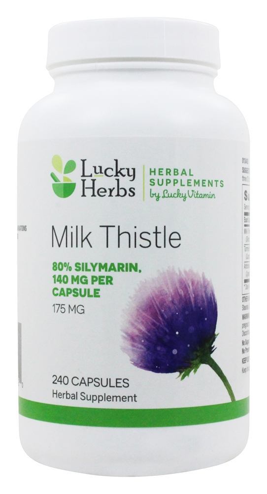 Extrato de Cardo de Leite 175 mg. - Cápsulas 240 LuckyHerbs