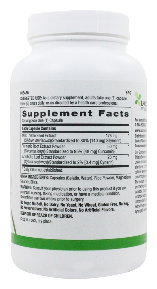 Extrato de Cardo de Leite 175 mg. - Cápsulas 240 LuckyHerbs - Imagem 2