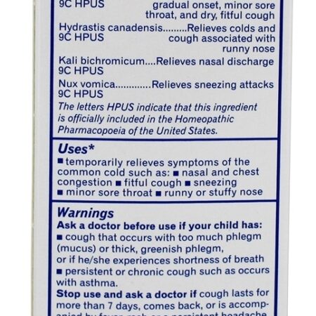 Tosse Infantil e Medicina Homepática Chestal Fria - 6.7 fl. oz. Boiron - Imagem 2