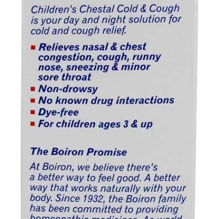 Tosse Infantil e Medicina Homepática Chestal Fria - 6.7 fl. oz. Boiron - Imagem 4