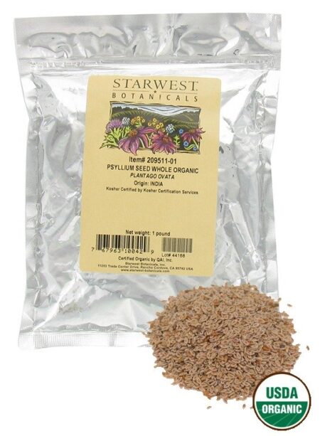 Sementes Orgânicas de Psyllium (Pacote) - 1 lb. Starwest Botanicals