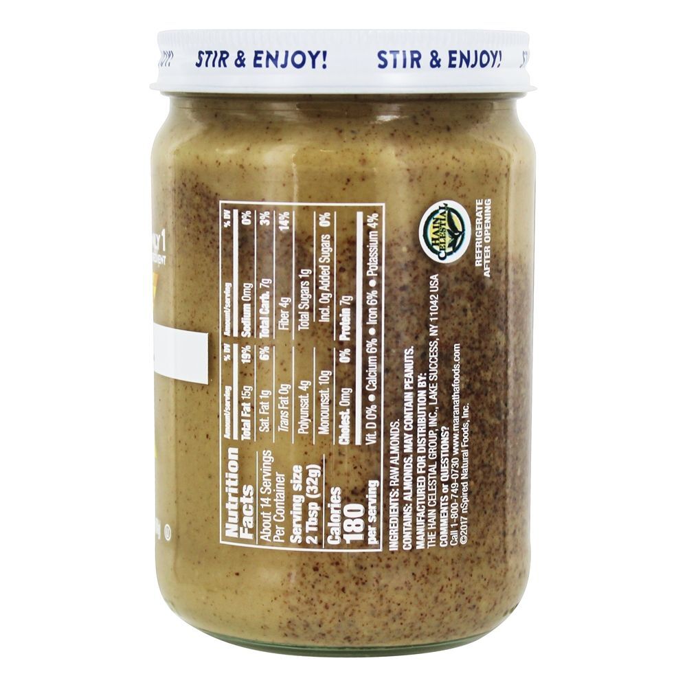 Manteiga De Amêndoa Crua Cremosa - 16 oz. MaraNatha - Imagem 2