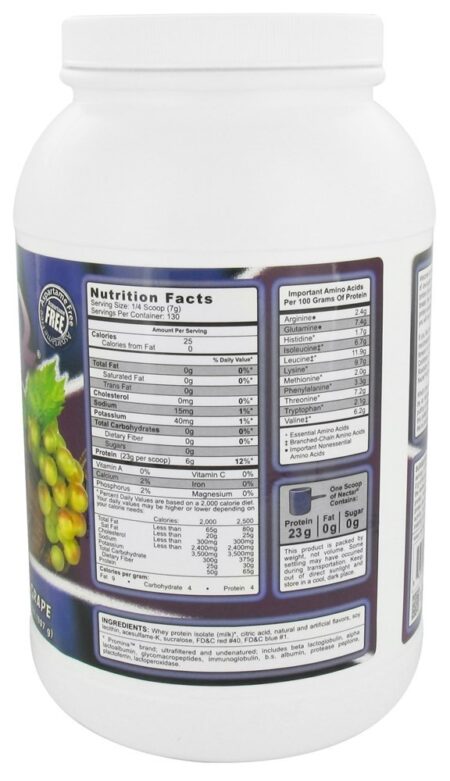 Néctar Soro de leite coalhado Proteína Isolar Selvagem Uva - 2 lbs. Syntrax - Image 2