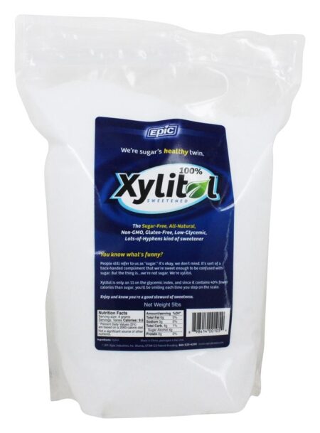 Xilitol Adoçante Natural Sem Açúcar - 5 lbs. Epic Dental