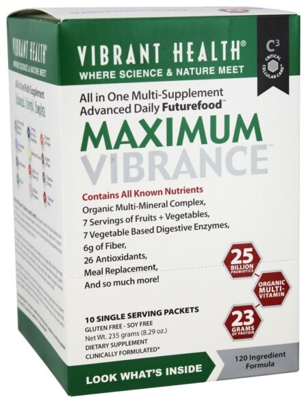 Pacotes de Vibração Máxima 10 - 8.29 oz. Vibrant Health