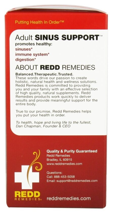 Apoio Sinusal Adulto - 100 Tablet (s) Redd Remedies - Image 3