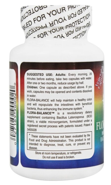 Flora-Balance Suplemento Probiótico - Cápsulas vegetarianas 60 O'Donnell Formulas, Inc - Image 3