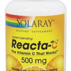 Reacta-C com Concentrado de Bioflavonóides 500 mg. - Cápsulas vegetarianas 120 Solaray