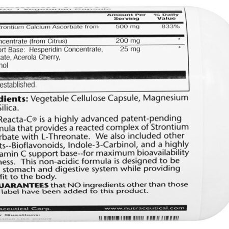 Reacta-C com Concentrado de Bioflavonóides 500 mg. - Cápsulas vegetarianas 120 Solaray - Imagem 3