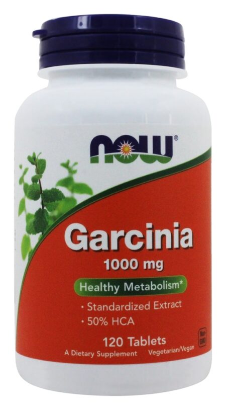 Metabolismo Saudável da Garcinia 1000 mg. - 120 Tablets NOW Foods