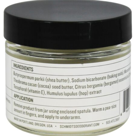 Jarra De Desodorante Natural Bergamota + Lima - 2 oz. Schmidt's - Imagem 2