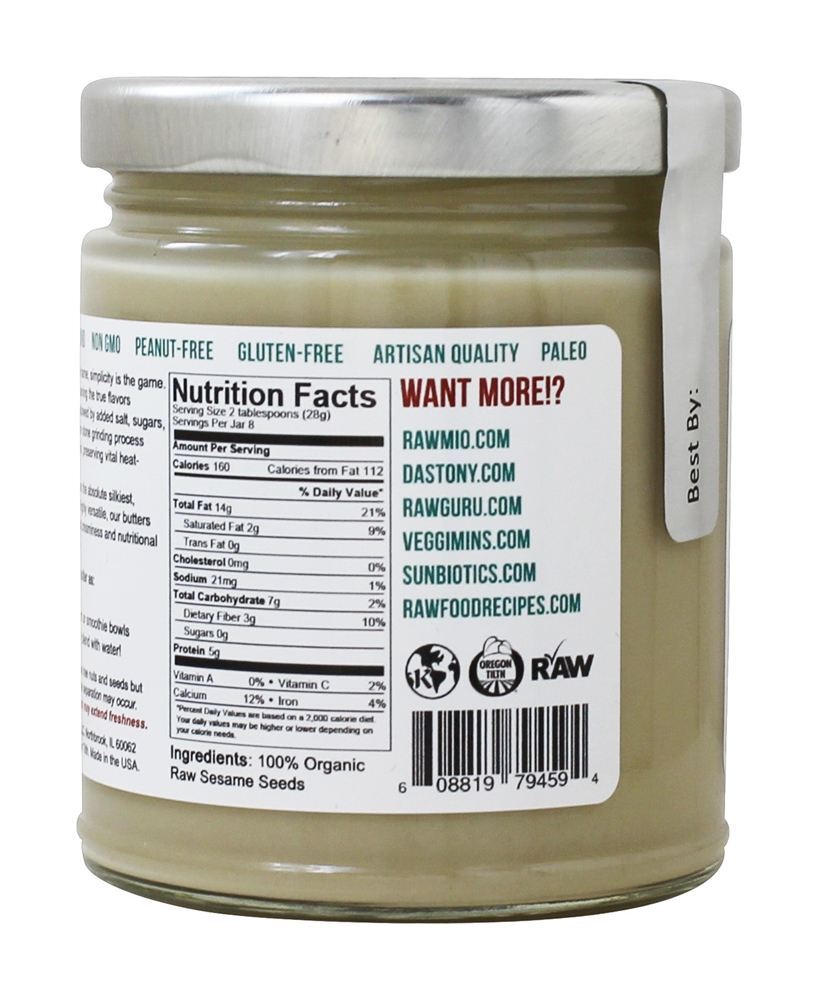 100 Tahini de gergelim orgânico - 8 oz. Dastony - Imagem 3