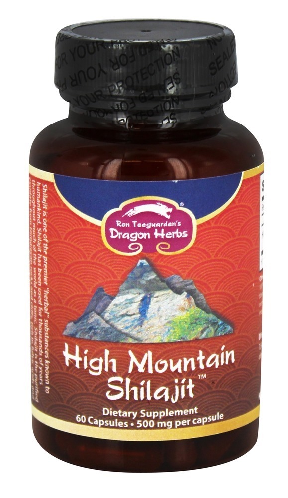 Alto Montanha Shilajit 500 mg. - Cápsulas vegetarianas 60 Dragon Herbs