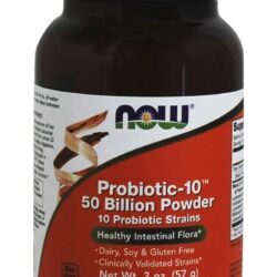 Probiotic-10 Powder 50 Bilhões de UFC - 2 oz. NOW Foods