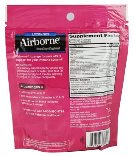 Suporte imune Lozenge Berry - 20 Contagem Airborne - Image 2