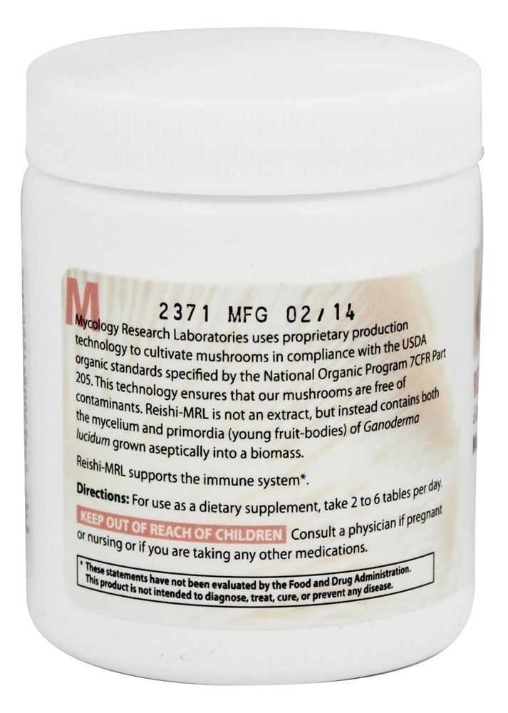 Reishi-MRL - 90 Tablets Mycology Research Labs - Imagem 3