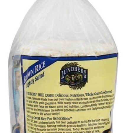 Bolinhos De Arroz Orgânico Arroz Integral Levemente Salgado – 8.5 oz. Lundberg — foto 2
