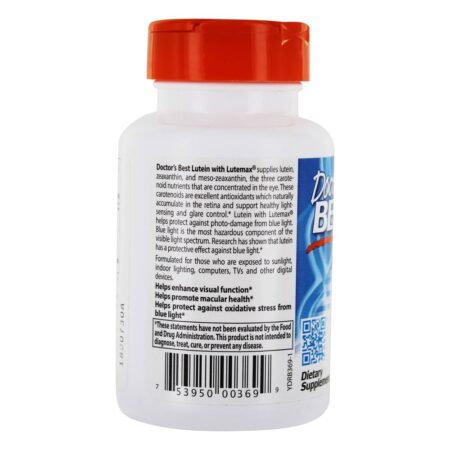 Luteína com Lutemax 20 mg. - 60 Softgels Doctor's Best - Image 3