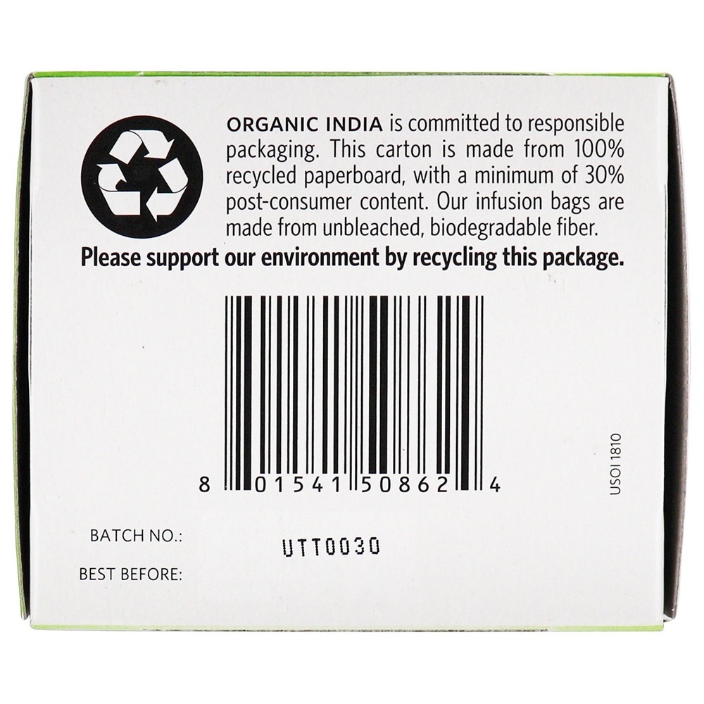 Chá De Moringa De Tulsi - 18 Saquinhos de Chá Organic India - Imagem 5