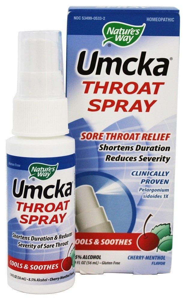 Umcka Garganta Spray Cereja-Mentol - 1.9 fl. oz. Nature's Way