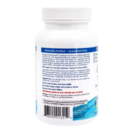 Omega - 3 Fosfolipídios 650 mg . - 60 Softgels Nordic Naturals - Image 3