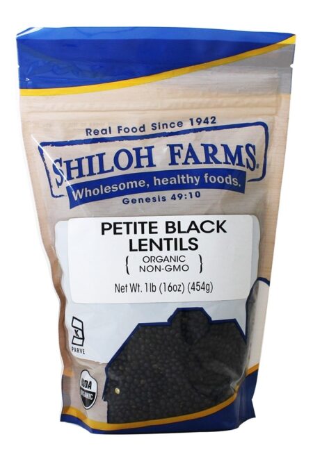 Lentilhas Pretas Pequenas - 16 oz. Shiloh Farms