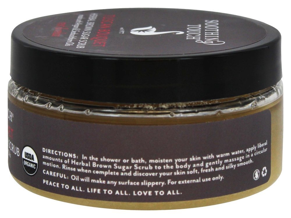 Esfoliação Orgânica de Açúcar Mascavo Descansar e Relaxar Bouquet da Toscana - 8 oz. Soothing Touch - Imagem 3