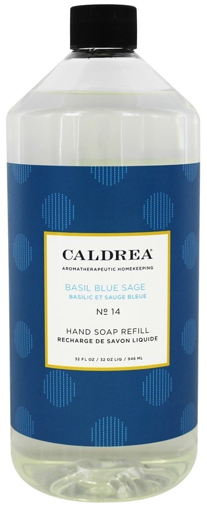 Mão Sabão Reabastecer Manjericão Azul Sábio - 32 fl. oz. Caldrea