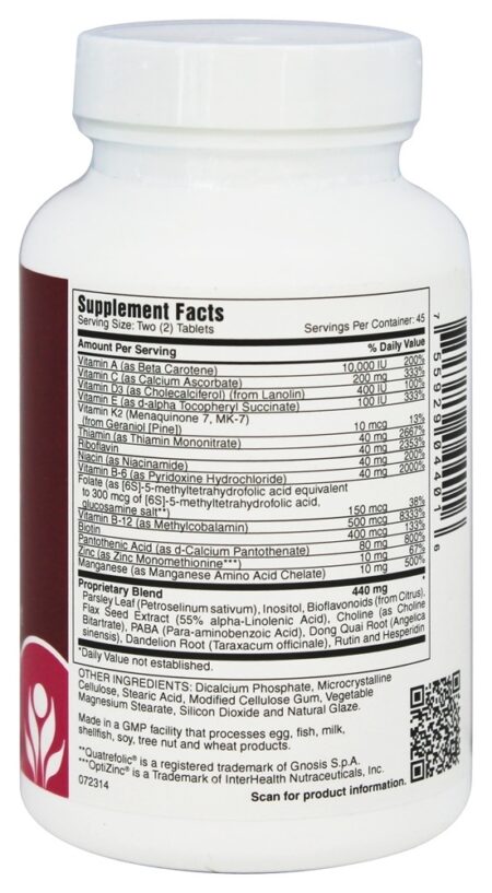 Multivitamínico Diário Para Garotas Adolescentes - 90 Comprimidos vegetarianos Michael's Naturopathic Programs - Image 2