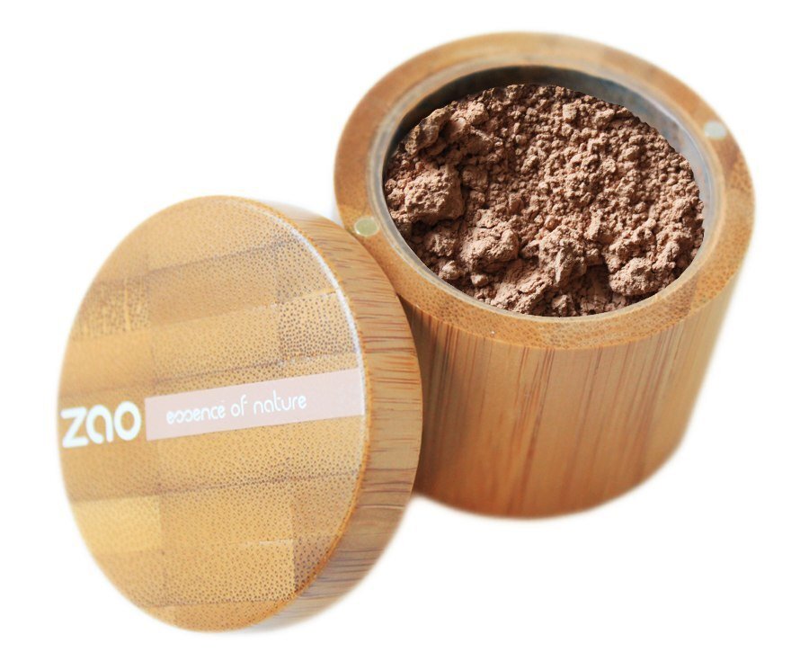 Minerais Silk Bege de café em pó solto Bege 505 - 0.53 oz. Zao Organic Makeup