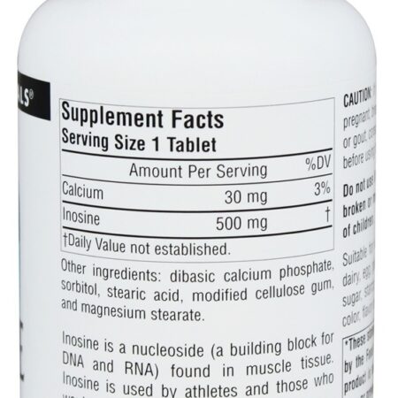 Inosina 500 mg. - 120 Tablets Source Naturals - Imagem 2