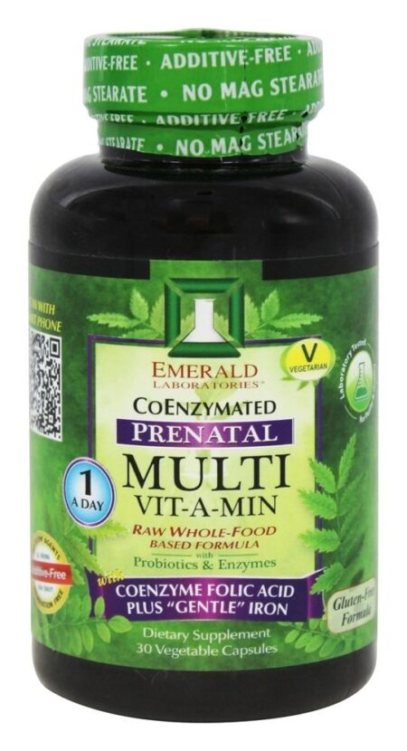 Pré-natal Multi Vit-A-Min - Cápsulas vegetarianas 30 Emerald Labs