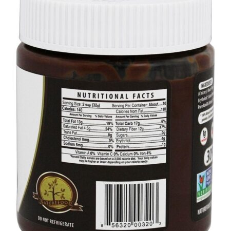 Propagação de avelã sem açúcar e chocolate amargo - 11 oz. NutiLight - Imagem 2