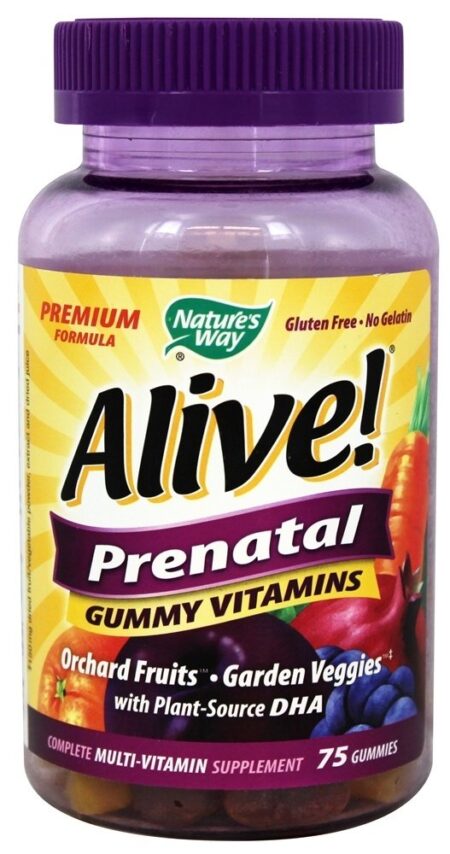 Alive! Pré-natal - 75 Gummies Nature's Way