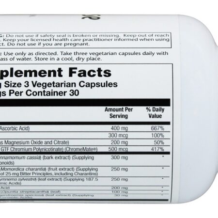 Blood Glucose Success Para a Manutenção dos Níveis de Glicose - Cápsulas vegetarianas 90 Solaray - Imagem 2